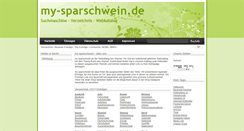 Desktop Screenshot of my-sparschwein.de